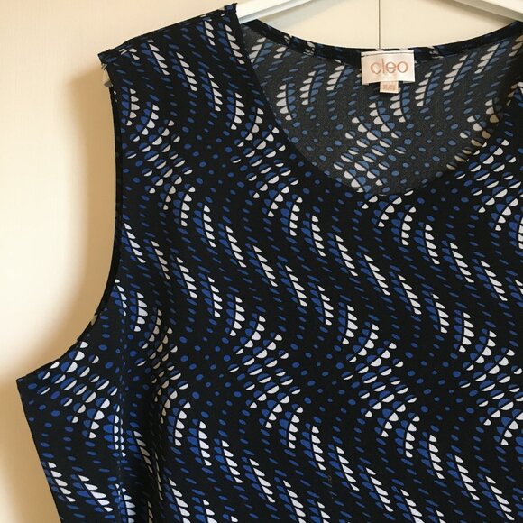 Vintage Cleo Canadian Made Trippy Wave Tank Top - Picture 3 of 12